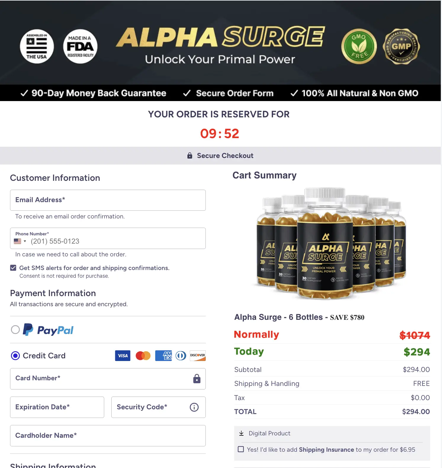 Alpha Surge bottle